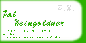 pal weingoldner business card